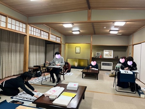 書道教室体験　〜五感の館ありがとう月間〜