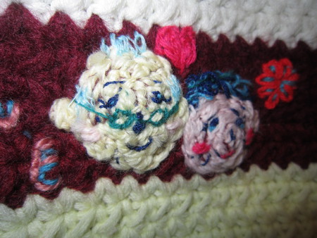 おじぃさんとおばぁさんの”毛糸刺繍”