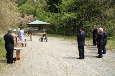 御前山の山開き式を行いました