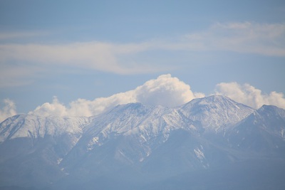 高山は冬の装い