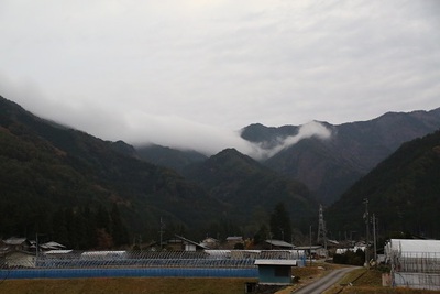 滝雲の出現です