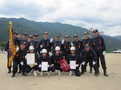 優勝！消防団