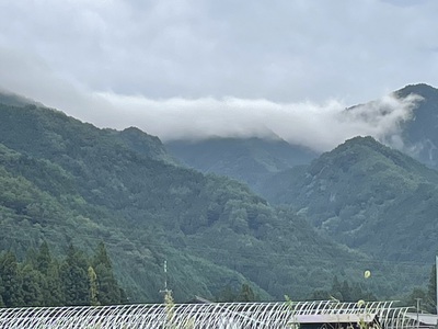 滝雲が見られました