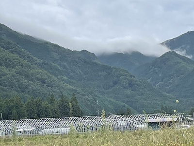 滝雲が見られました