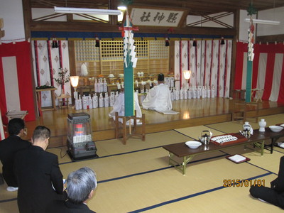 県神社で歳旦祭