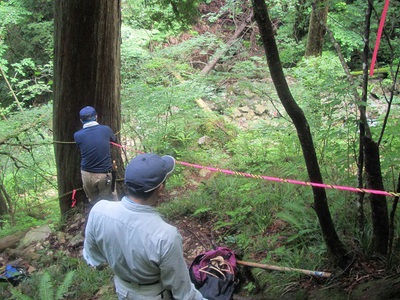 登山道の整備作業をしました