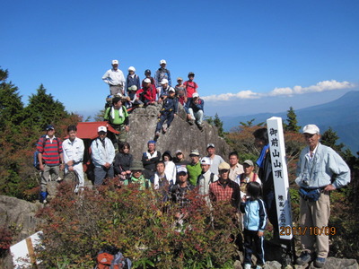 快晴！無事に登山ができました