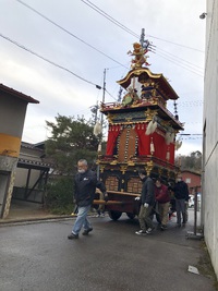 11月17日展示屋台入れ替え