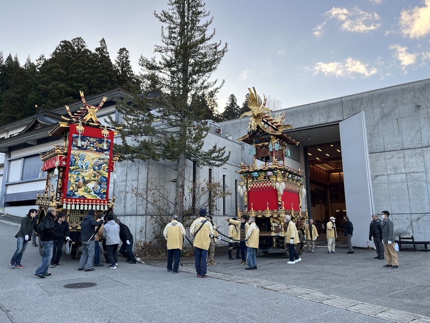 11月17日展示屋台入れ替え