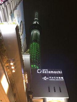 夜の東京ｽｶｲﾂﾘｰ へ行ってきました。