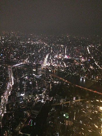 夜の東京ｽｶｲﾂﾘｰ へ行ってきました。