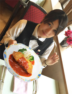 ❤ヒメランチ❤　カフェドパリ風♪チキンカツレツ　今日のﾗﾝﾁ 6月2日