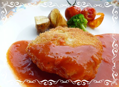 チキンのカツレツ カフェドパリ風