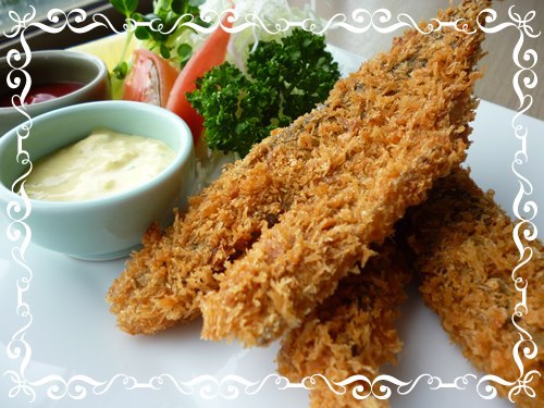 鯵フライ2色ソース