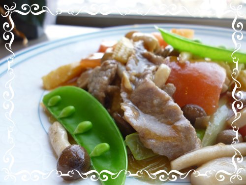 牛肉とトマトの炒め