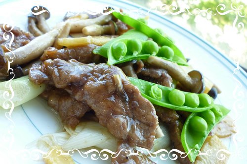 牛肉のオイスターソース炒め