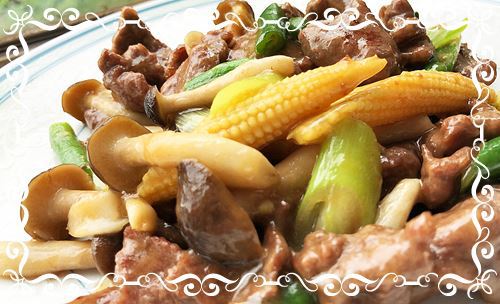 牛肉のオイスターソース炒め