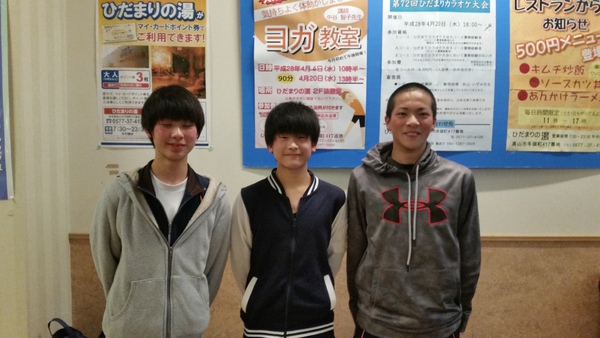 こちらも中山中学生