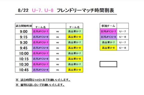 ８．２２U-7、U-8