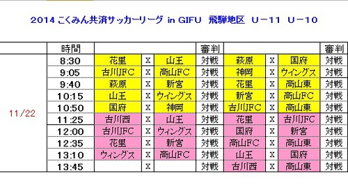 こくみん共済リーグ11.22