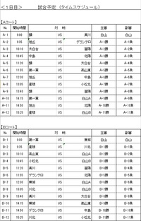 しらやま比咩カップ日程