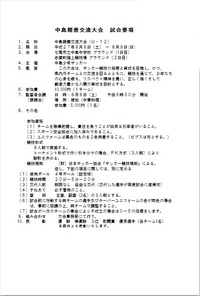 試合要項