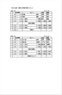 １日目日程