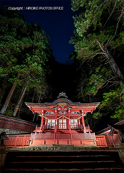日枝神社 紅葉ライトアップ