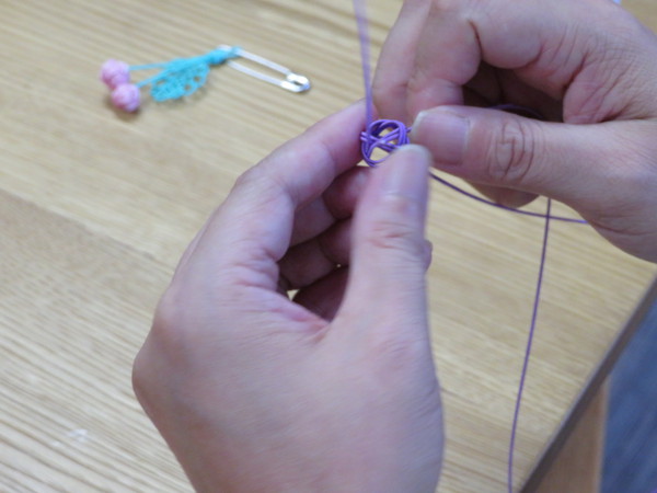 水引で夏休みの作品を作る個別講座