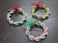 水引でクリスマスオーナメントを作る。 2020/11/30 14:56:05
