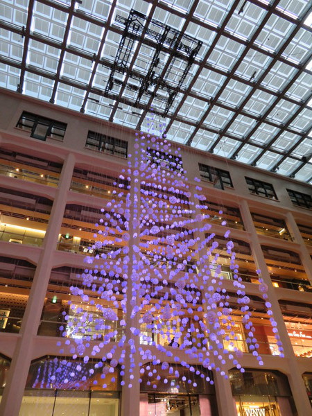 水引でクリスマスディスプレイ。