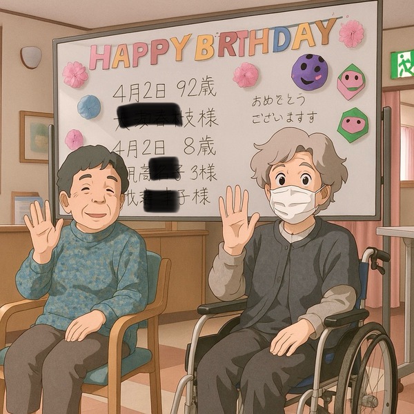 穂高の庭4月のお誕生日会