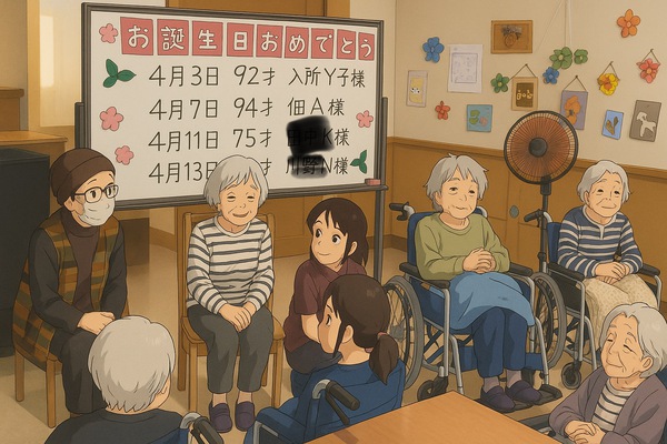 穂高の庭4月のお誕生日会