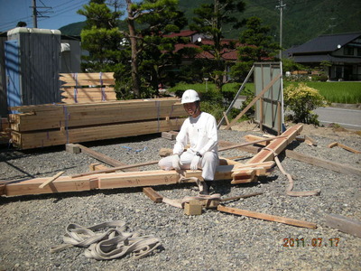 T様邸上棟1日目