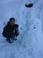 ももと雪だるま