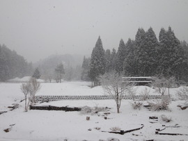 今、飛騨は雪です