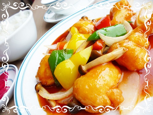 小海老の甘酢あんかけ 今日のランチ 4月11日