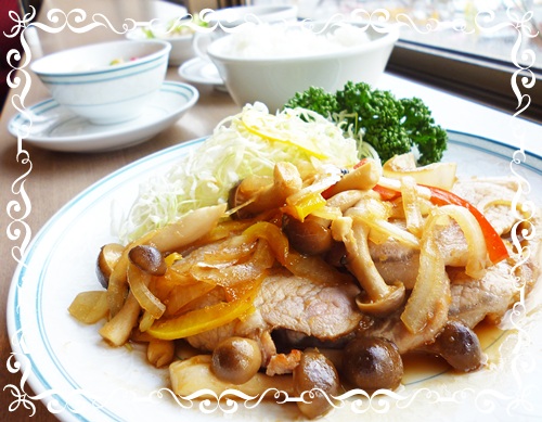 豚肉の生姜焼き 今日のランチ 11月12日
