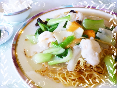 什錦炒麺 あんかけ焼きそば 今日のﾗﾝﾁ 9月10日
