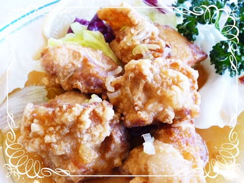 若鶏の唐揚四川風　今日のランチ 1月30日