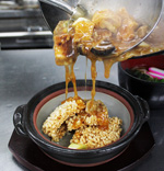 麻婆豆腐おこげ　今日のランチ 11月8日