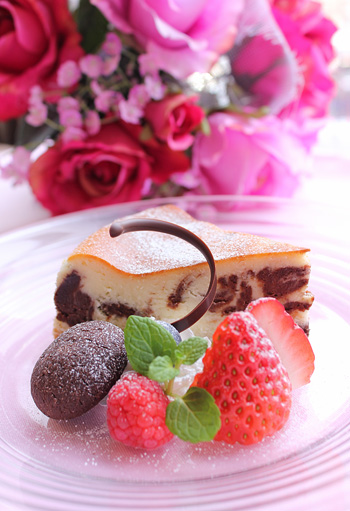マーブルﾁｰｽﾞｹｰｷ　スイートチョコレートフェア