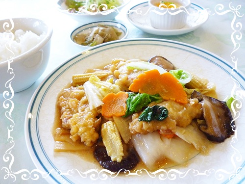 鯛のポワレ　白ワインソース 今日のランチ 8月22日