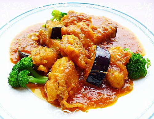 帆立とﾅｽのﾁﾘｿｰｽ 今日のﾗﾝﾁ 9月6日
