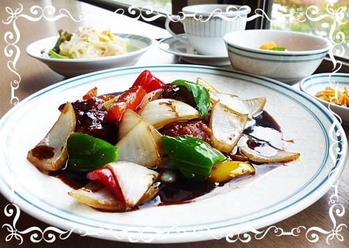 黒酢酢豚 今日のﾗﾝﾁ 9月24日