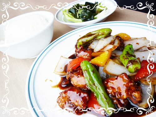 黒酢酢豚♪本格中華をどうぞ。今日のﾗﾝﾁ 11月27日