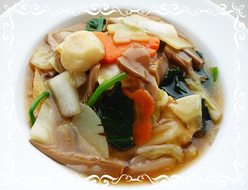 豚ﾋﾚ野菜あんかけ 今日のランチ 1月18日