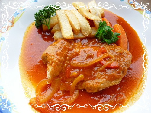 ﾁｷﾝのﾊﾝｶﾞﾘｰ煮込み 今日のランチ 1月22日