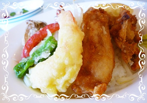 五目天ぷら丼♪　　今日のランチ　1月24日