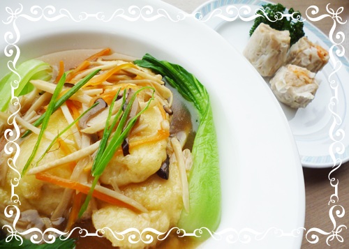 白身魚の五目あんかけ 今日のランチ 12月7日